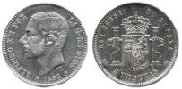 5 Pesetas 1884 MS-M_tém.