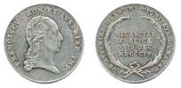 Malý žeton na prohlášení rakouským dědičným císařem  6.12.1804