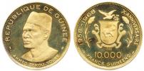 10 000 Francs 1969 - Ahmed Sekou Toure / 10.výr. nezávislosti
