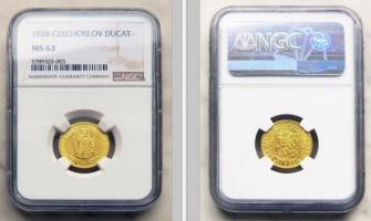 Svatováclavský dukát 1928, NGC MS 63