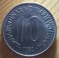 10 dinárů 1984