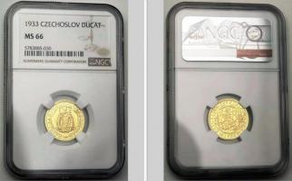 Svatováclavský dukát 1933, NGC MS 66