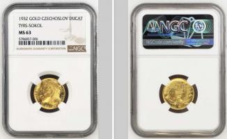 Dukát Tyrš 1932, NGC MS 63