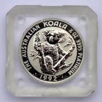 Austrálie, ¼ unce ryzí platiny, 25 dollars 1992 Koala