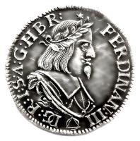 Ferdinand III., stříbrný odražek dukátu 1647, Ag 999